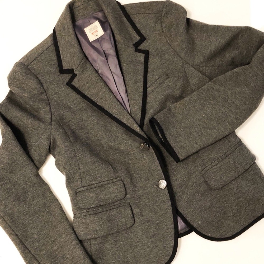 Gray Blazer with Black trim by GAP